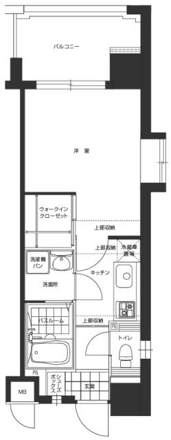 エンクレスト博多駅東(1K/13階)の間取り写真