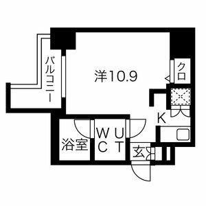 スパシエステージ池袋西(ワンルーム/5階)の間取り写真