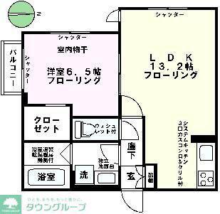 プリマヴェーラ・K(1LDK/2階)の間取り写真