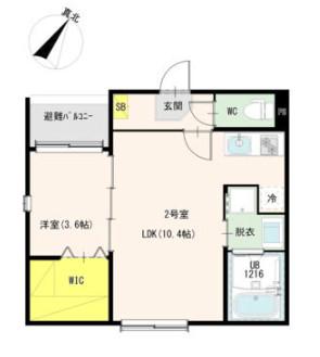 MAISON TERA RITA(1LDK/1階)の間取り写真