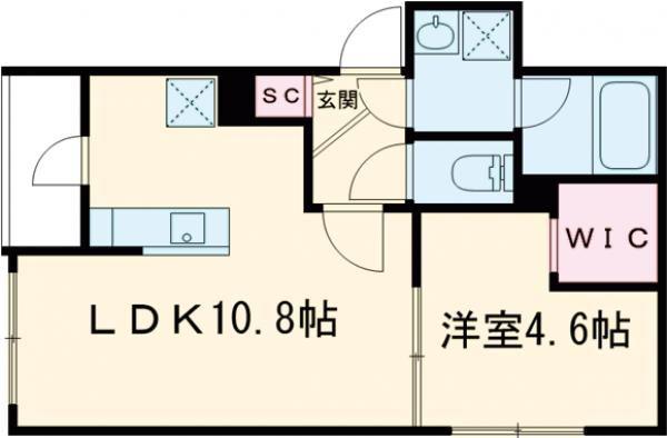 ノルデスタ千歳(1LDK/3階)の間取り写真