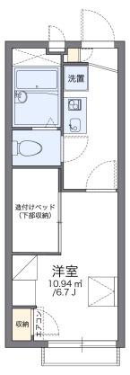 レオパレスアイレックスハイム(1K/2階)の間取り写真