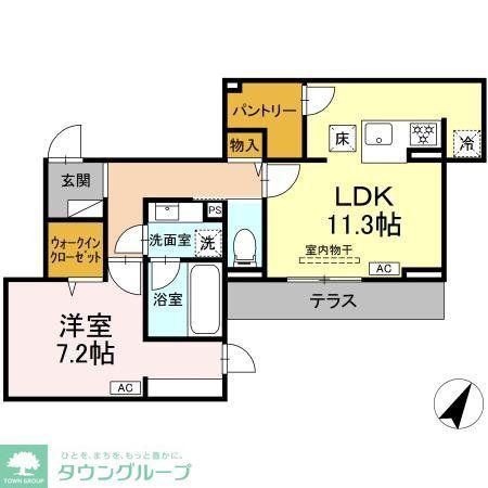 和 NAGOMI(2LDK/2階)の間取り写真