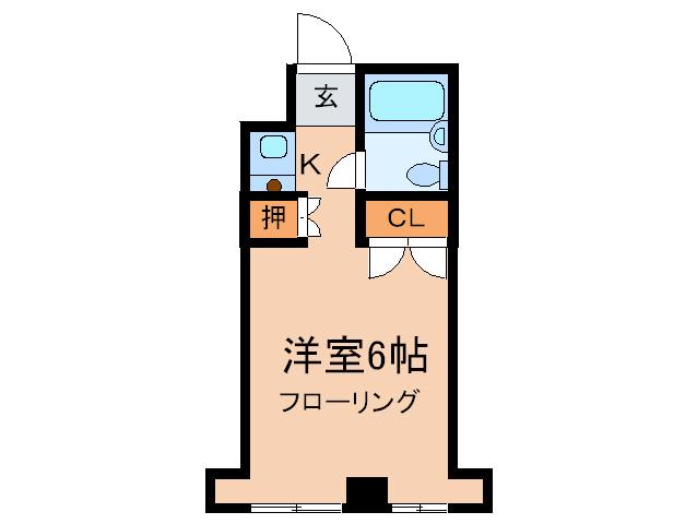 パティオ福住(ワンルーム/3階)の間取り写真