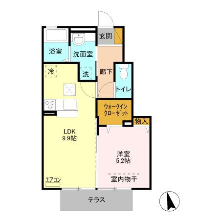コーワ・ルミエール参番館(1LDK/1階)の間取り写真