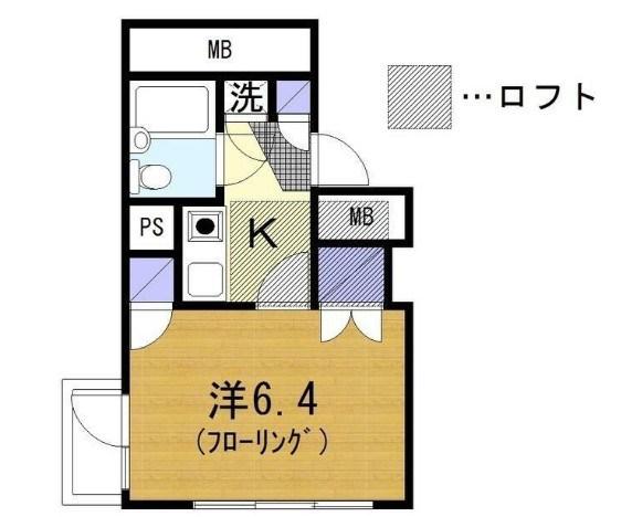 メゾン宝(1K/3階)の間取り写真