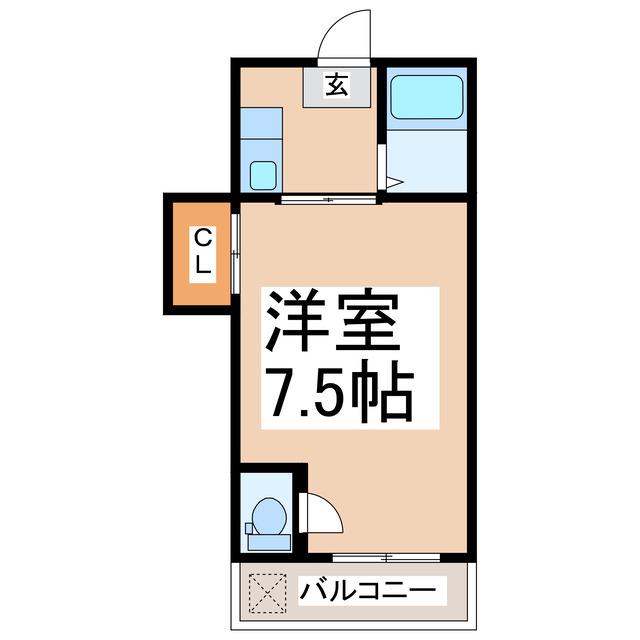 メゾンじゅん(1K/2階)の間取り写真
