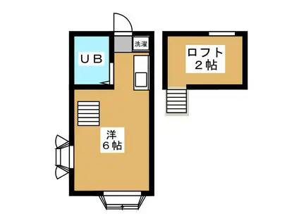ドリームセブンヒノ(ワンルーム/2階)の間取り写真