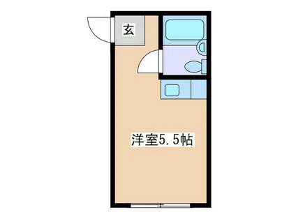 茂富ハウス7(ワンルーム/2階)の間取り写真