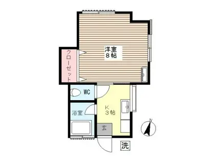 長谷川アパート(1K/1階)の間取り写真