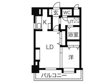 ピュア東彩館II(1LDK/7階)の間取り写真