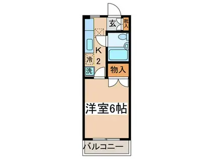 CHELTENHAMIII(1K/2階)の間取り写真