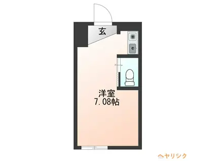 SUN PLUS 1(ワンルーム/1階)の間取り写真