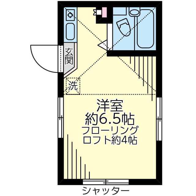 ソフィアクラリス(ワンルーム/1階)の間取り写真