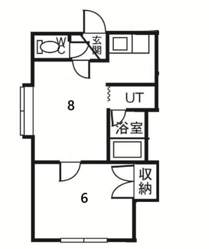 メゾンステラV(1LDK/2階)の間取り写真