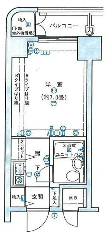 アクシルコート新大橋 7階階 間取り