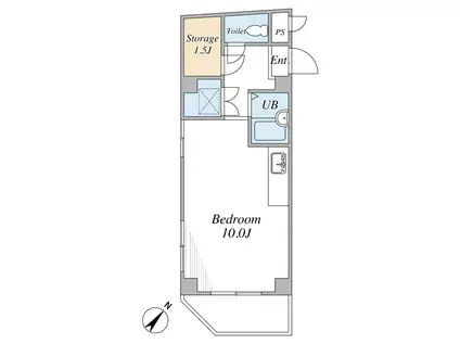 ゲストハウス・ヒラタ(ワンルーム/5階)の間取り写真