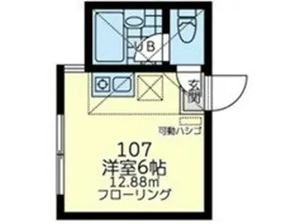 ユナイト汐入ウィリアム・ウォーカー(1K/2階)の間取り写真