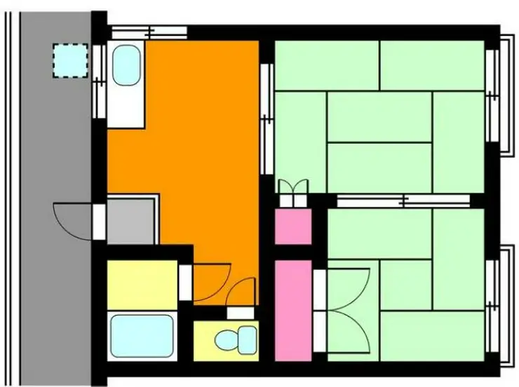 ゆうき荘 2階階 間取り