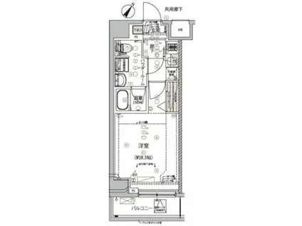 ARCOBALENO KANAMACHIII(1K/11階)の間取り写真