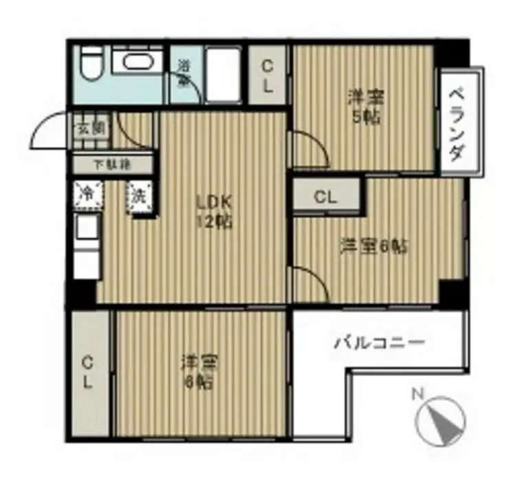 ジョイ尾山台 3階階 間取り