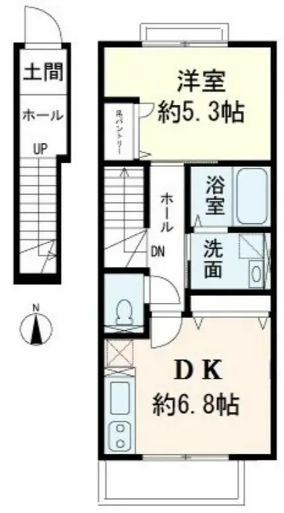 ルークラティブ蓮根 2階階 間取り