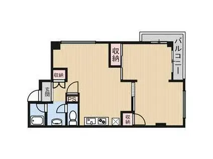 FLEUROUGE(1SLDK/5階)の間取り写真