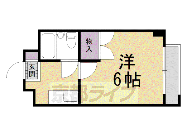 ハウス2(ワンルーム/2階)の間取り写真