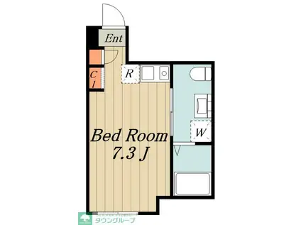 クレア荒川区役所前(1K/3階)の間取り写真