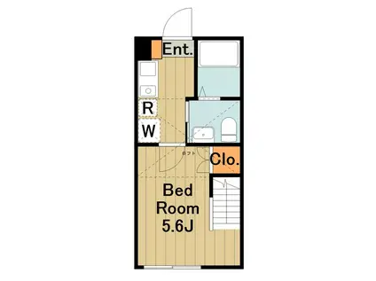パインフィールド大塚(1K/2階)の間取り写真