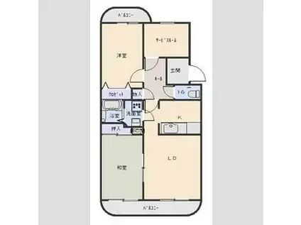 VILLAPERSIMMON(3LDK/3階)の間取り写真