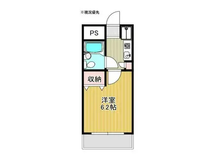 メインステージ大倉山(1K/4階)の間取り写真