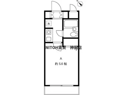 カーサスプレンディッド新宿払方町(1K/3階)の間取り写真