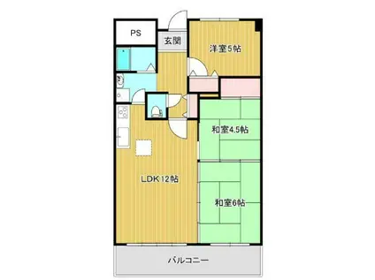 クリーンピアあがほ駅前(3LDK/1階)の間取り写真