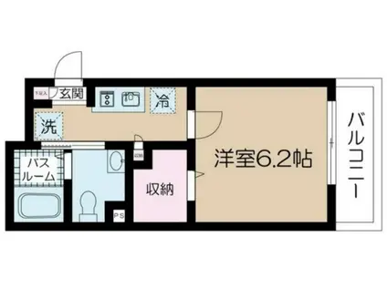 フェリーチェ荻窪(1K/2階)の間取り写真