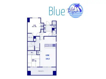 グランコート湘南茅ヶ崎(2LDK/6階)の間取り写真