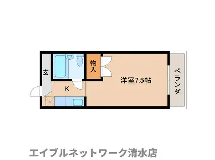 エクセル吉原(1K/1階)の間取り写真