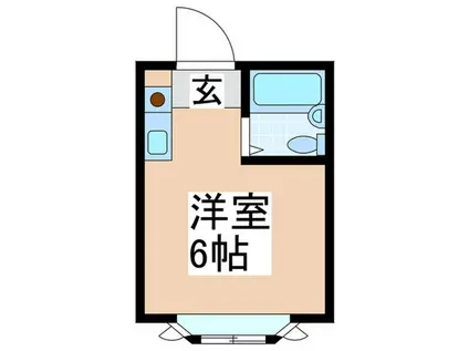 コーポラスアビコ(ワンルーム/4階)の間取り写真