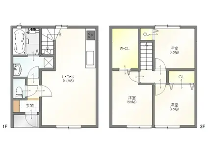 グランメゾンII(3LDK/1階)の間取り写真