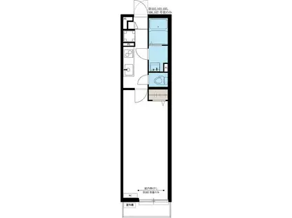 リブリサガミ(1K/2階)の間取り写真