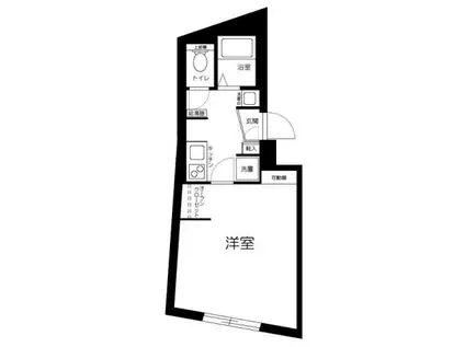 KI-FLAT永福町(1K/3階)の間取り写真