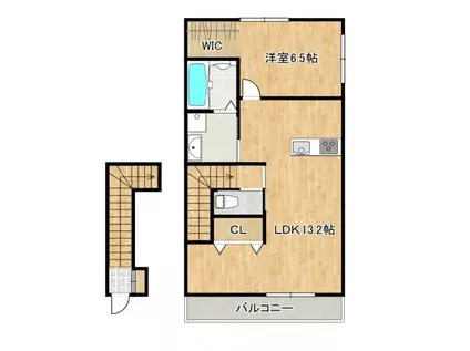 ANNE・STYLE A(1LDK/2階)の間取り写真