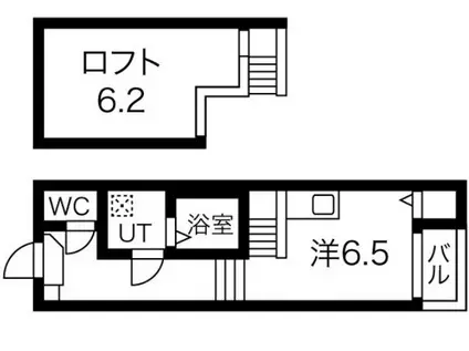 FLOURISH CLUB(1K/2階)の間取り写真