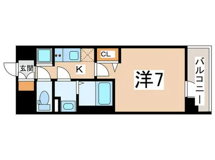 CION OSAKA イースト GATE(1K/5階)の間取り写真