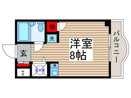 ラフォーレひらとB棟(ワンルーム/3階)の間取り写真