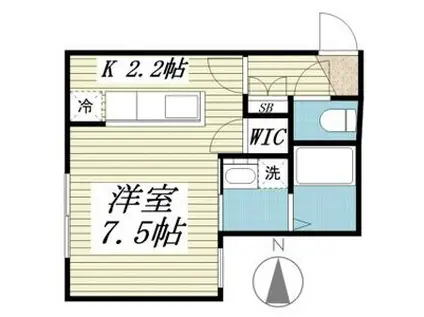 グランドハイアット澄川(1K/3階)の間取り写真