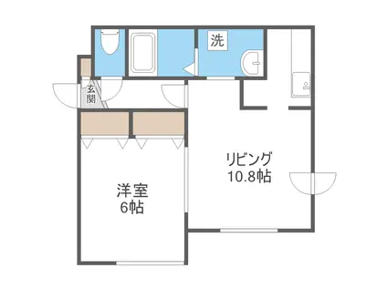 タイセイコーポ30(1LDK/3階)の間取り写真