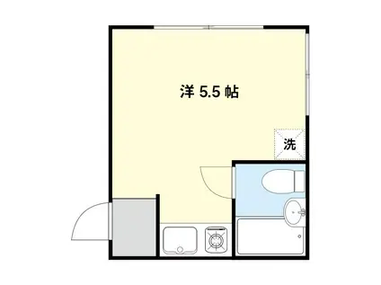 吉田コーポ(ワンルーム/2階)の間取り写真