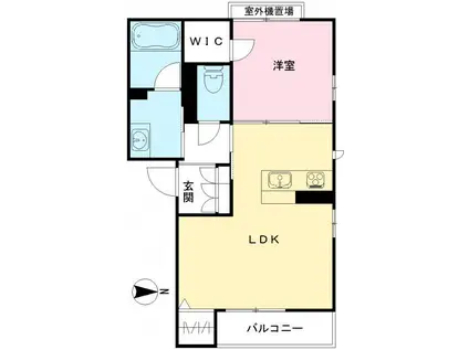 リバティスクエアII(1LDK/3階)の間取り写真