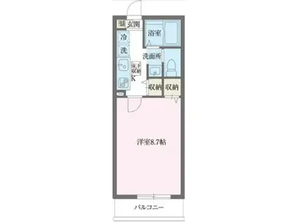 エルスタンザ赤羽(1K/3階)の間取り写真